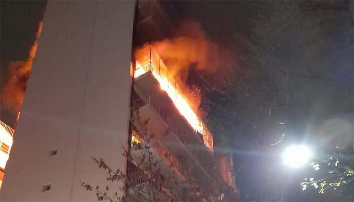 Trágico incendio en un edificio en Recoleta